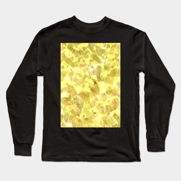 Golden Nugget Texture Long Sleeve T-Shirt by LaurenPatrick